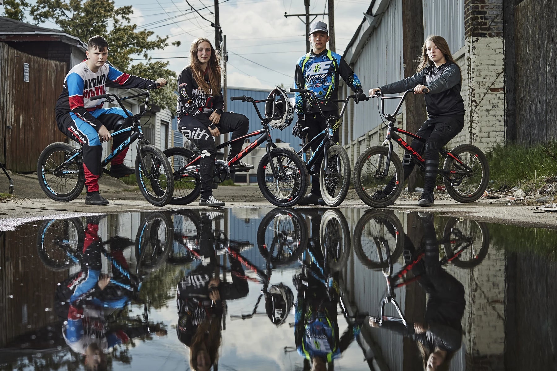 20 - Inch BMX Bikes HX - Pro Bike, Black with Teal, Aluminum Frame
