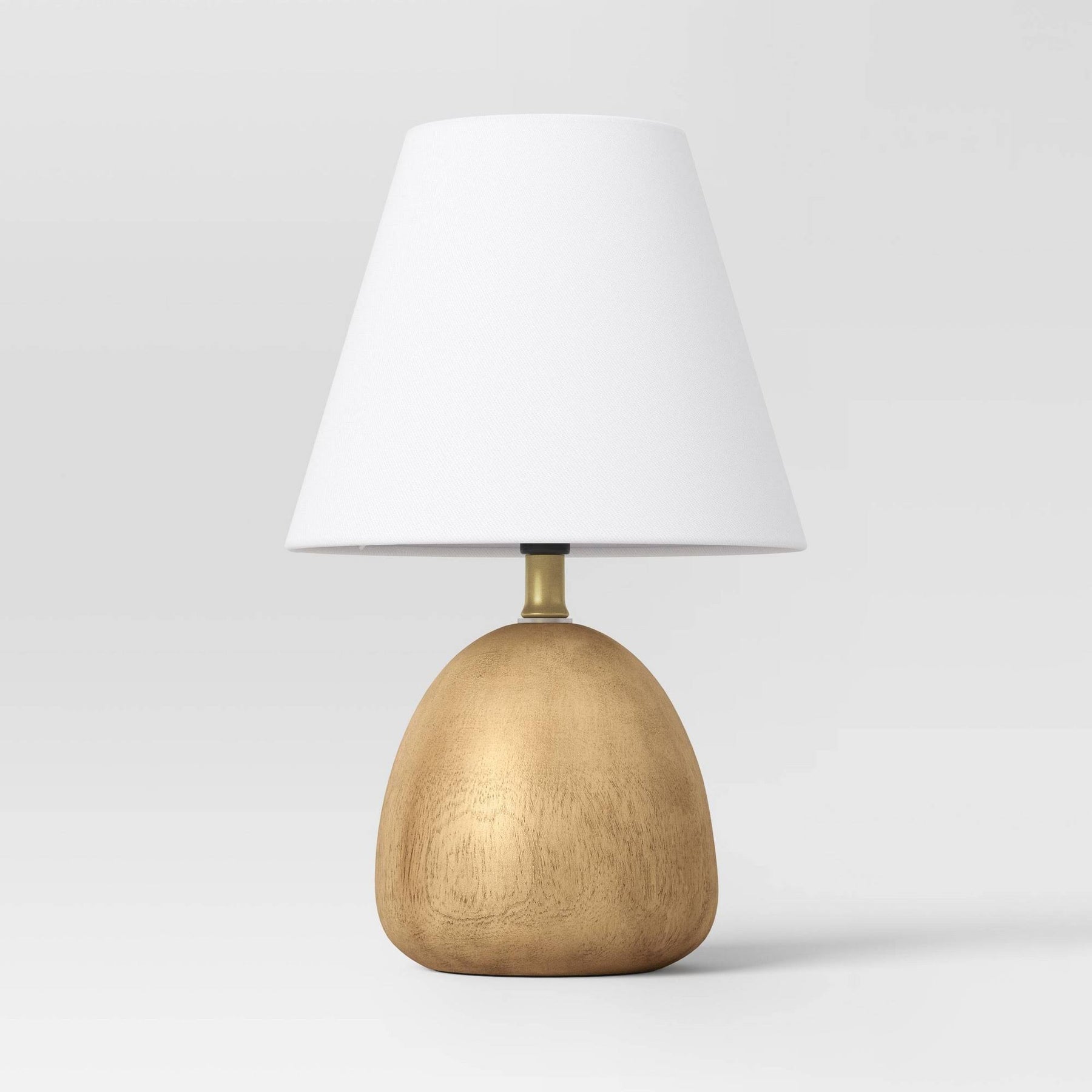 Faux Wood Mini Table Lamp Brown - Threshold