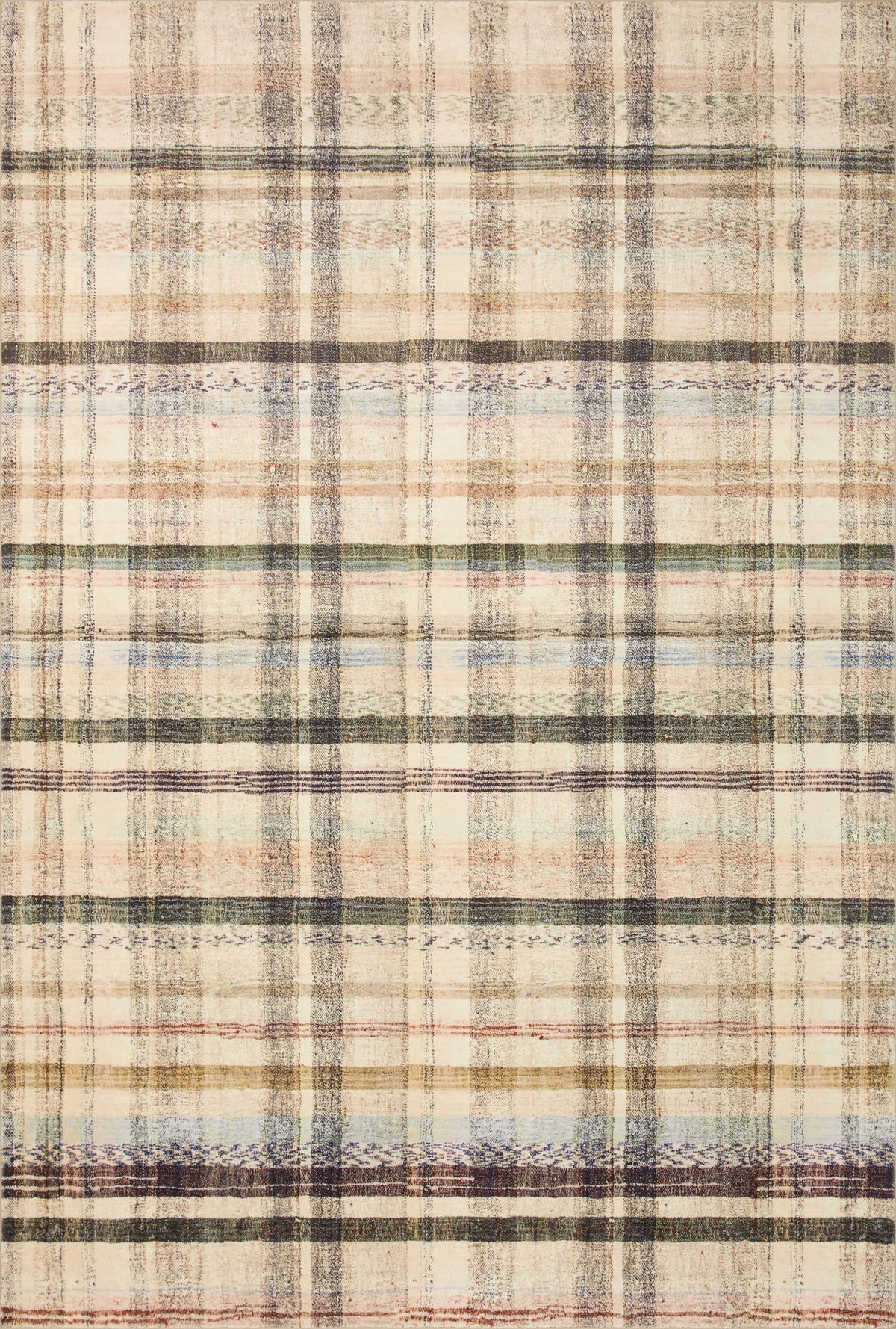 Chris Loves Julia x Loloi Humphrey HUM-02 Ivory Multi Rug - 7 ft 3 in x 9 ft 3 in